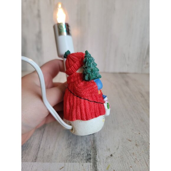 Hallmark snowman lamp sweater unique Xmas home decor - Picture 7 of 7